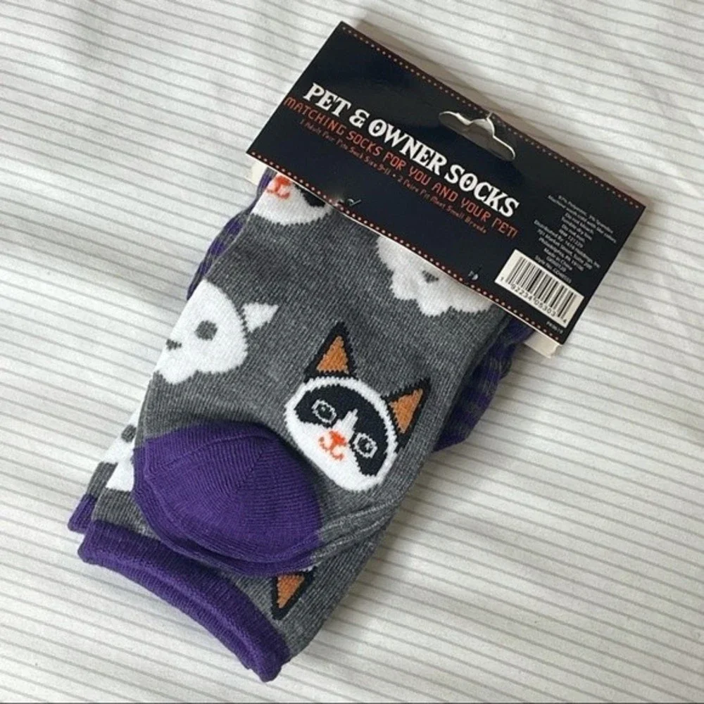 halloween pet & owner socks matching set